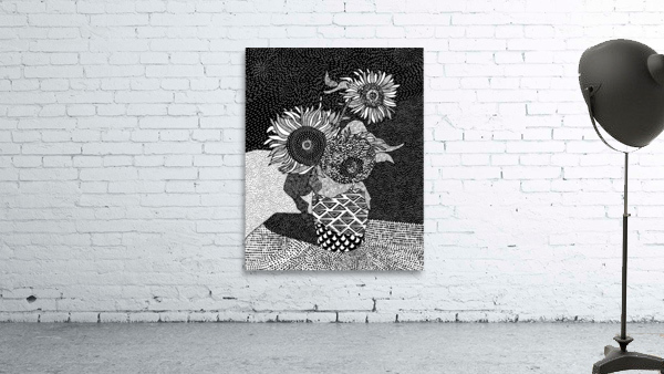 Three Sunflowers Wall Preview