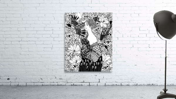Lady with a fan Wall Preview