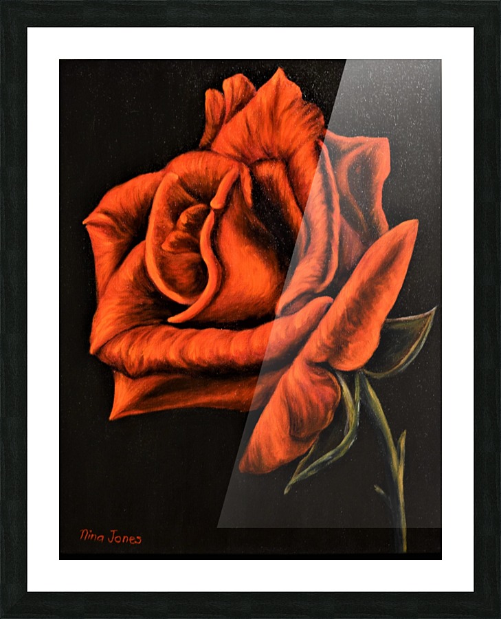 Red Rose Picture Frame print