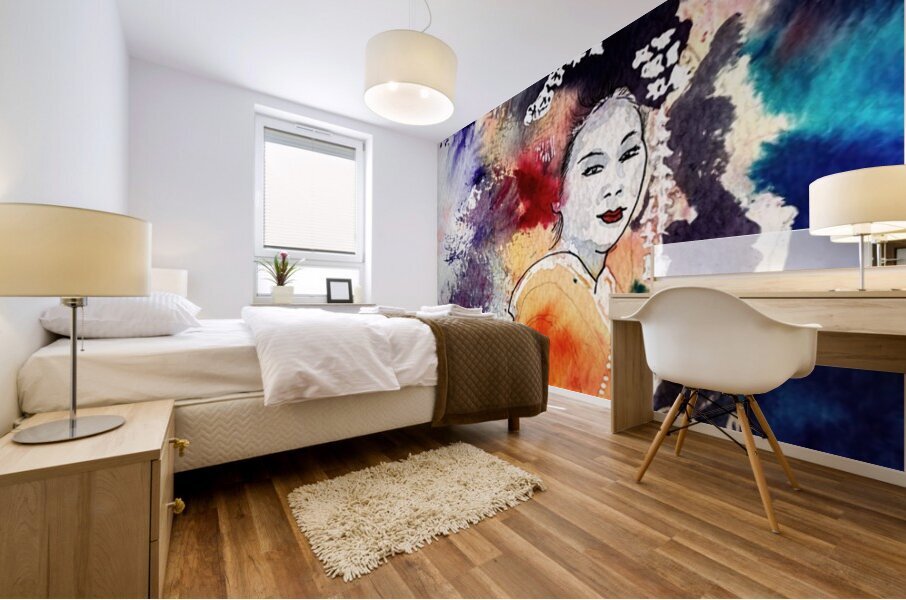 Geisha 1 Mural print
