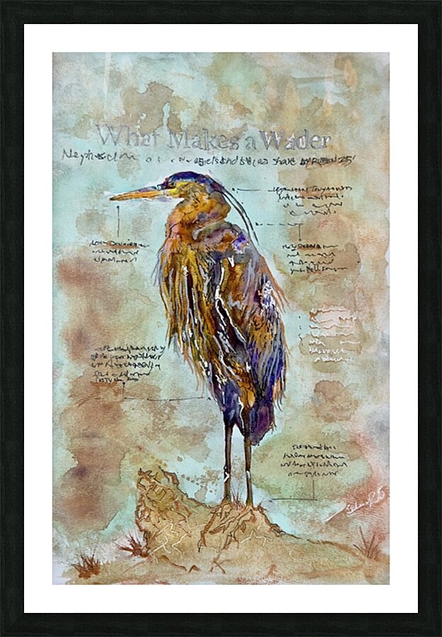 What Makes a Wader Picture Frame print