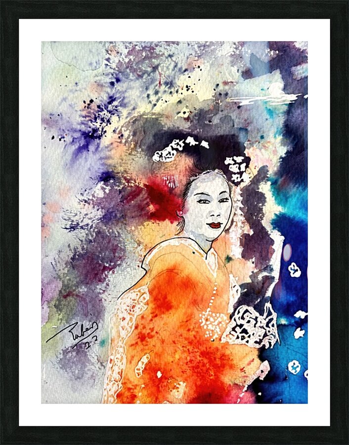 Geisha 1 Picture Frame print