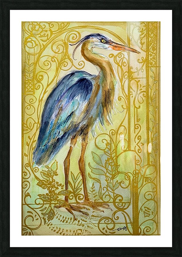 The Gilded Watcher Picture Frame print