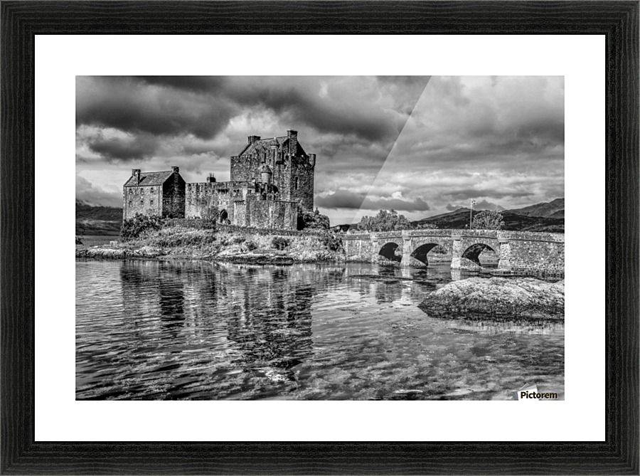 EILEAN DONAN CASTLE 3BW Picture Frame print