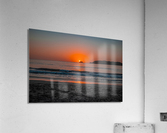 Peach & Blue Acrylic Print