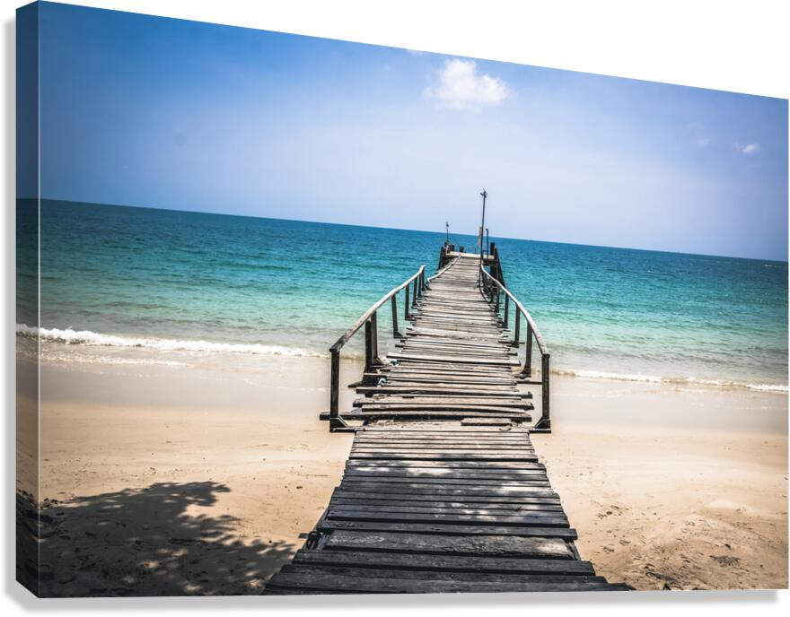 Paradise Dock on Koh Samet Canvas Print