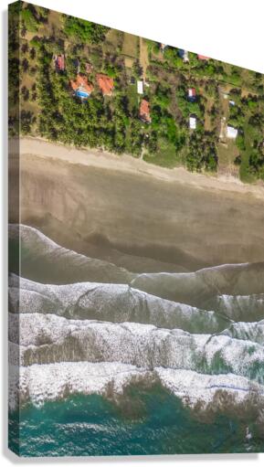 Waves At Playa Coyote Canvas Print