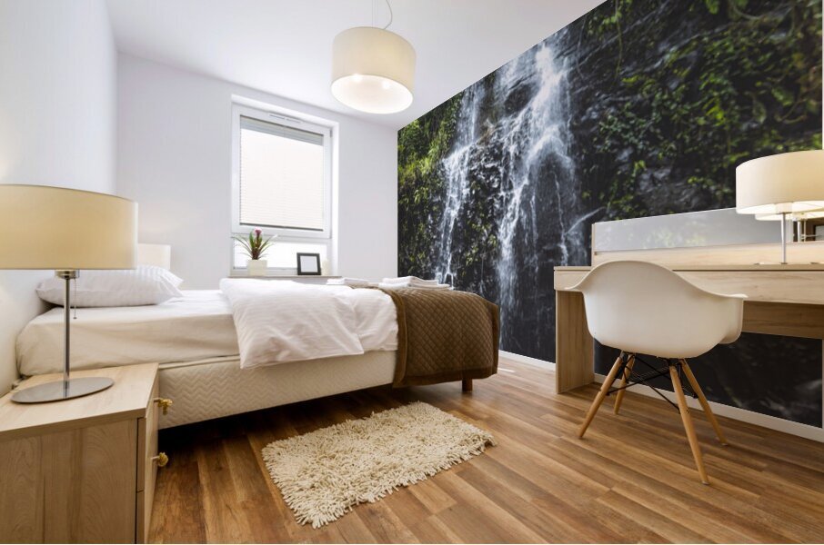 Jungle Waterfall Mural print