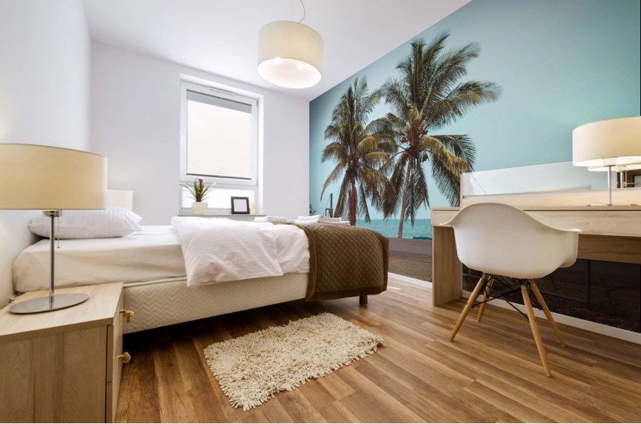 Love Palms Mural print