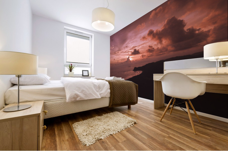 Horse Cloud Sunset Mural print