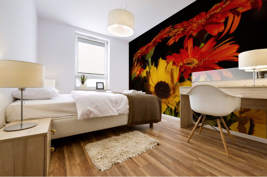 sunflowers large Mural print