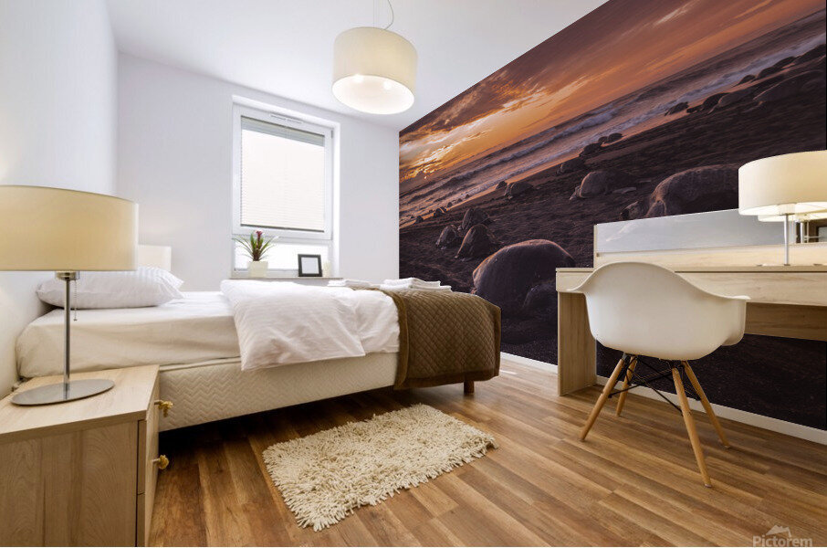 Turtles Sunset Horizontal Mural print