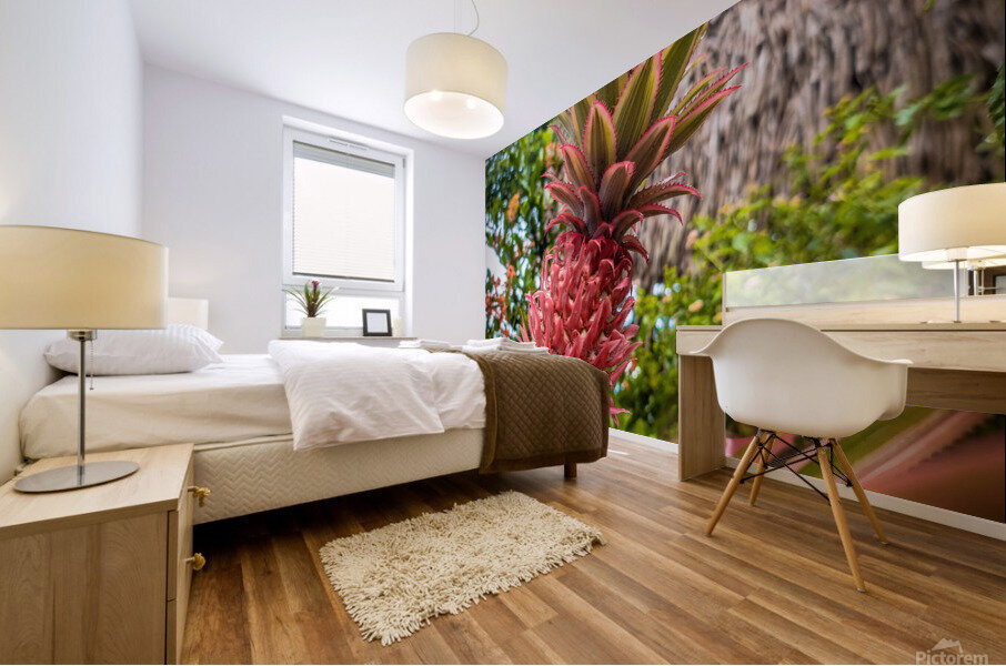 Pink Pineapple Mural print