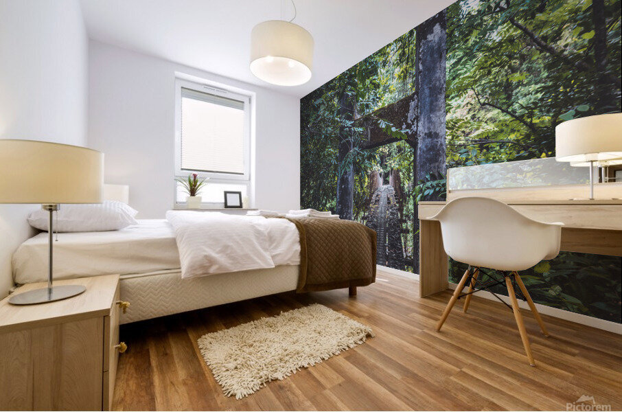 Jungle Bridge Arch Mural print