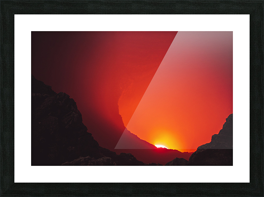 Masaya Volcano Picture Frame print