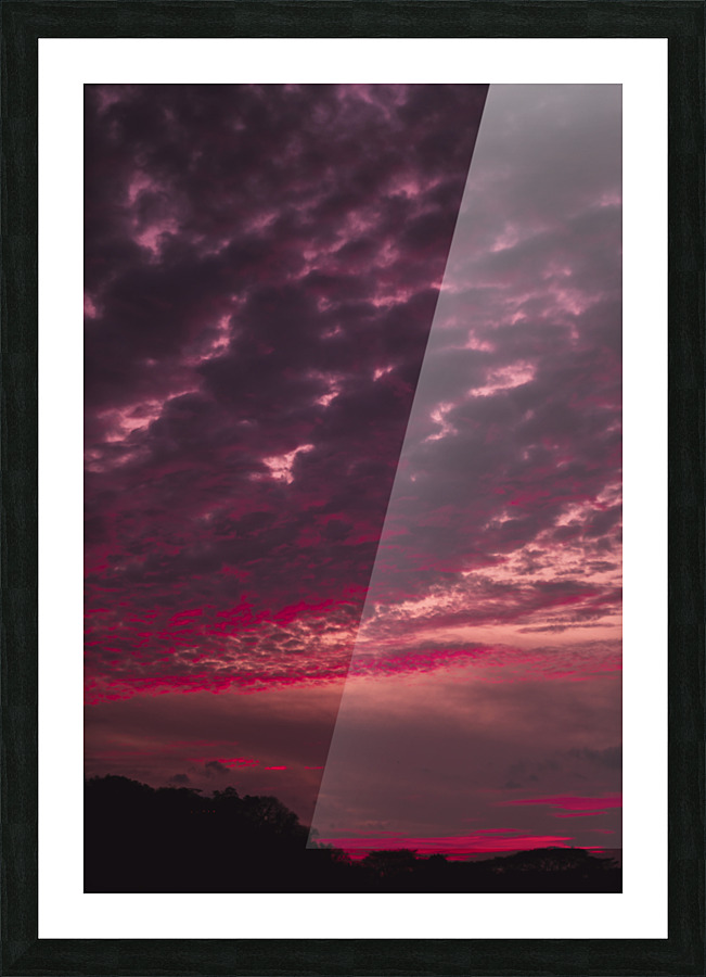 Cotton Candy Sky Picture Frame print