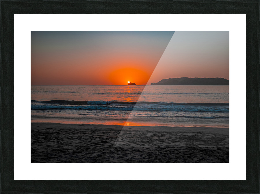 Peach & Blue Picture Frame print