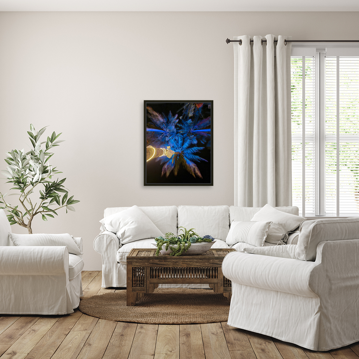Blue Palms Reproduction