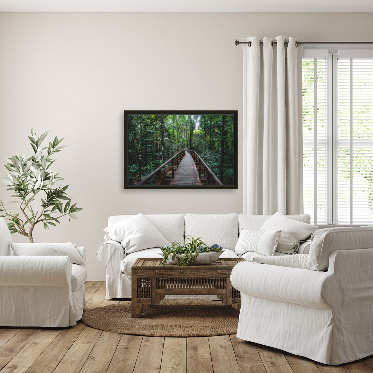 Path Through Jungle Horizontal Reproduction