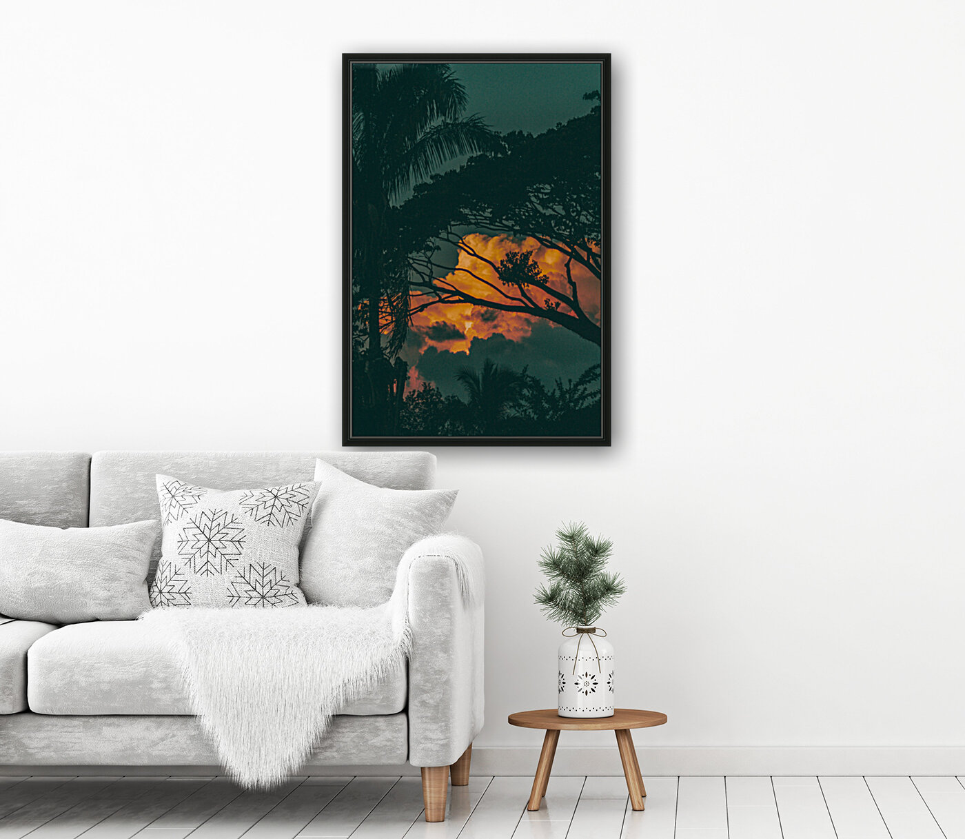 Sunset Fire Cloud Reproduction