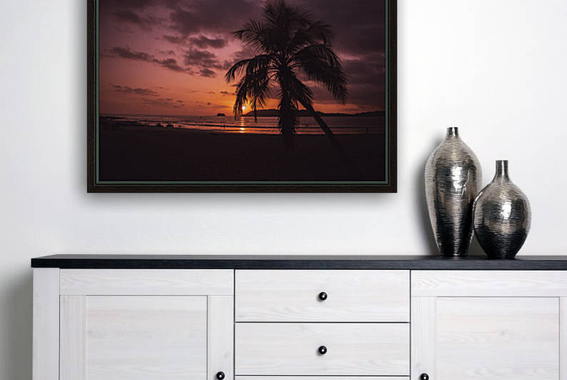 Palm Sunset Reproduction