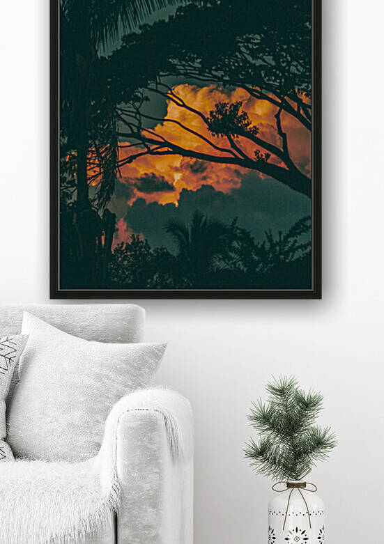 Sunset Fire Cloud Reproduction