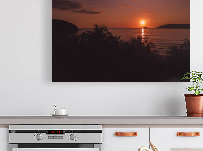Carrillo Sunset With Palms Reproduction