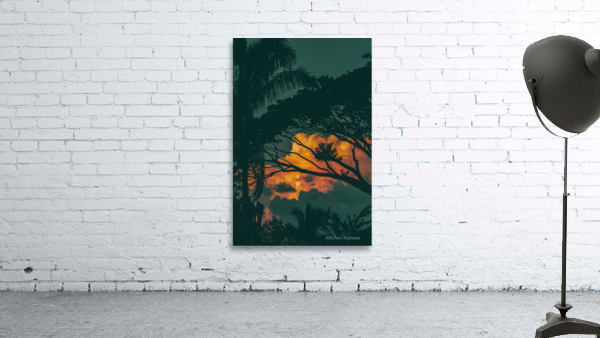 Sunset Fire Cloud Wall Preview
