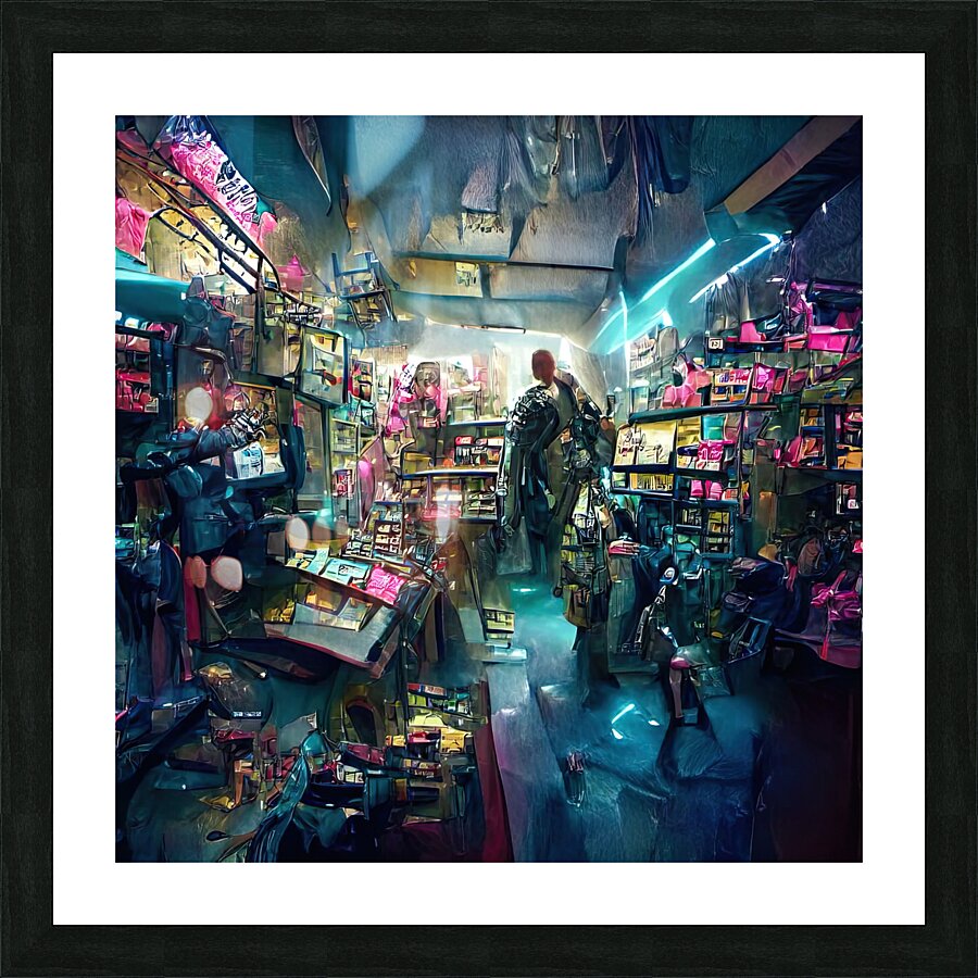 Cyberpunk II Picture Frame print