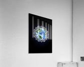 Planet Earth Mandala Acrylic Print