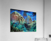 Boat at Night Acrylic Print