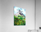 Meadows and Mountain Acrylic Print