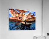 Fishing at Sunset Acrylic Print
