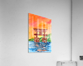 Wooden Temple Gate in between Elements Acrylic Print