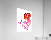 Red Jellyfish Acrylic Print