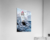 Lighthouse and Storm Acrylic Print