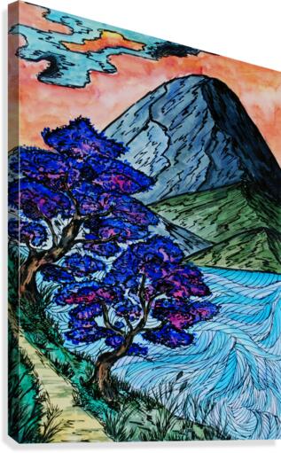 Run Along the Mountain Canvas Print