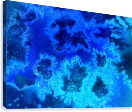 Abstract Blue Ocean Aerial Canvas Print
