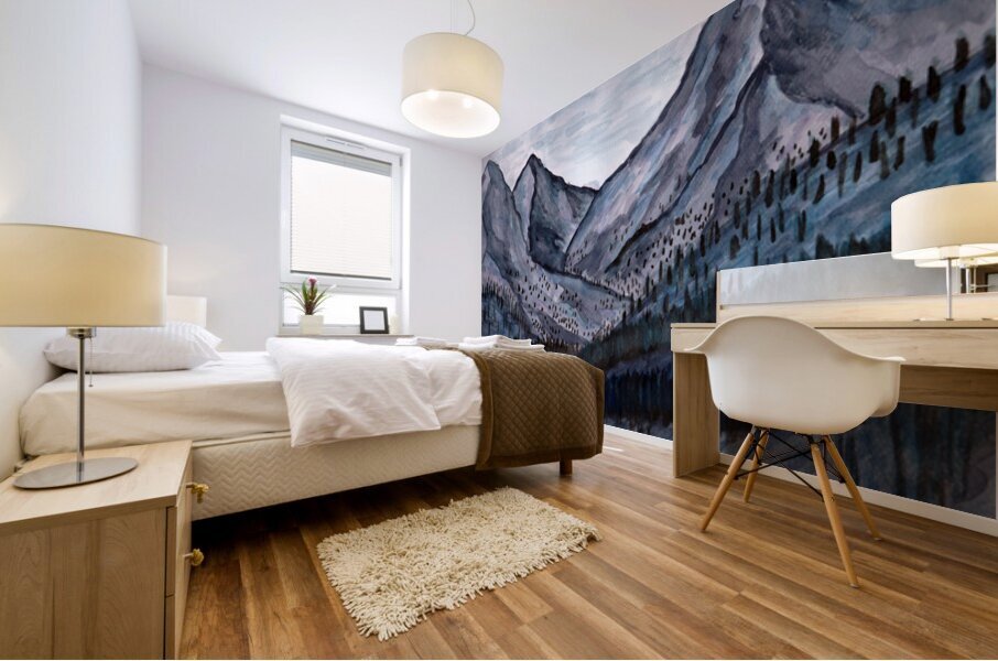 Cold Rock Mountain Mural print