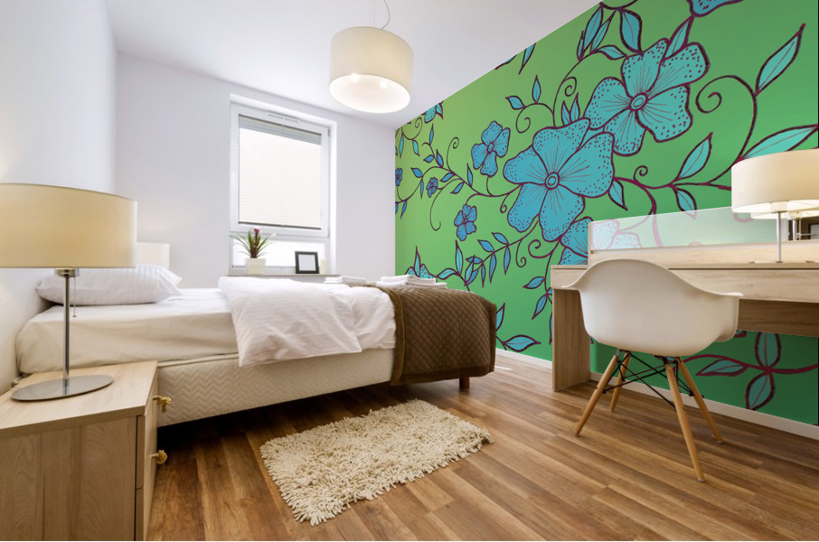 Floral Ornaments Pattern Mural print
