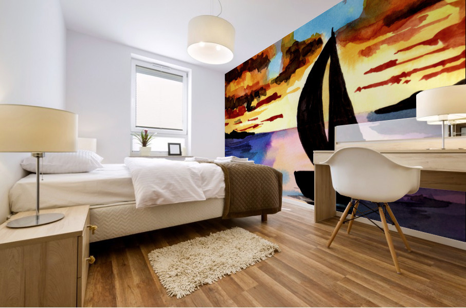 Sunset after the Storm Mural print