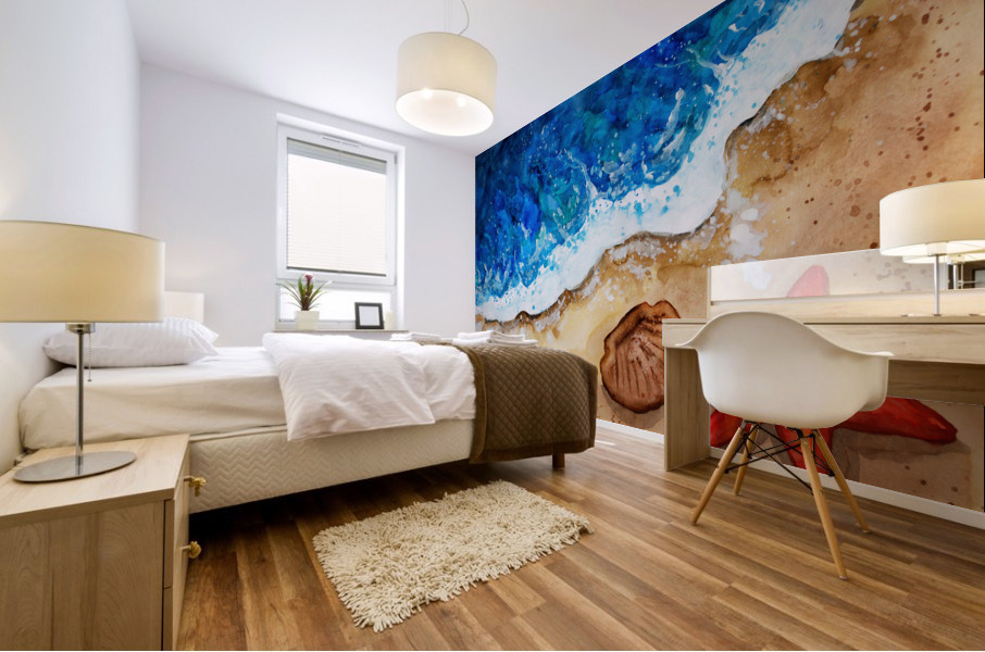 Summer Beach Ocean Waves Mural print