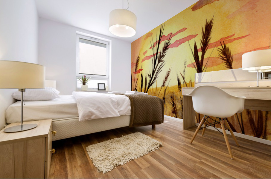 Autumn Wheat Mural print