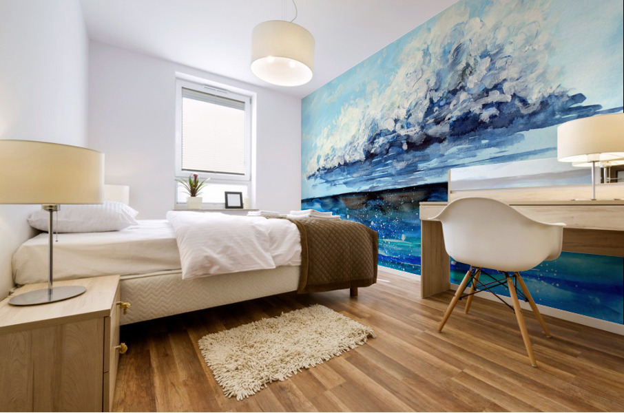 Ocean before the Storm Mural print