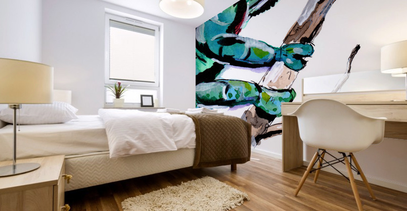 Magic Chameleon Mural print