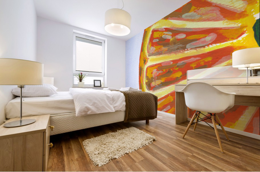 Orange Fruit Slice Mural print