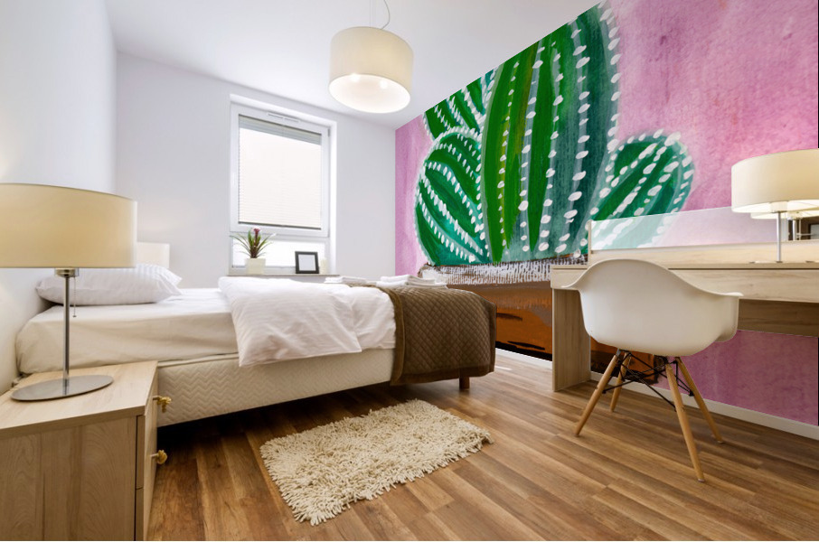Summer Cactus Mural print