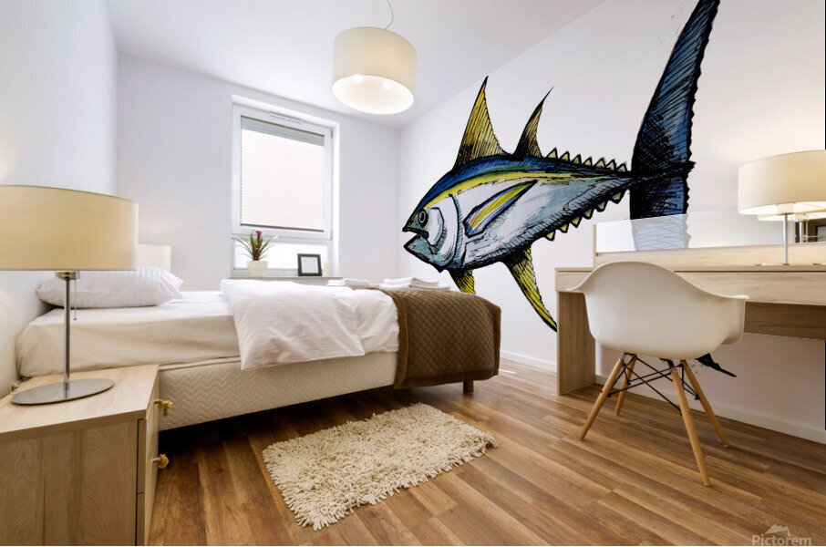 Big Tuna Fish Mural print