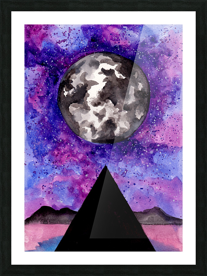 Moon Pyramid Picture Frame print