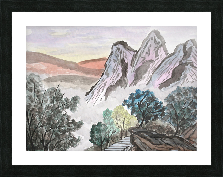 Mountain View Picture Frame print